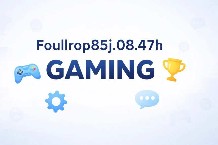 foullrop85j.08.47h gaming